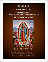 Santo SATB choral sheet music cover